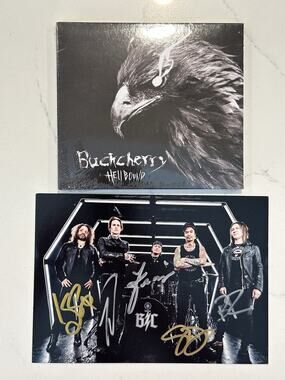 Buckcherry Signed/Autographed Artcard and Hellbound CD #1